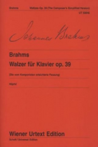 Kniha Walzer Johannes Brahms