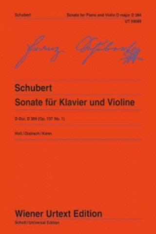 Carte Sonate (Sonatine) D-Dur Franz Schubert
