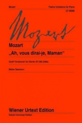 Materiale tipărite "Ah, vous dirai-je, Maman", für Klavier Wolfgang Amadeus Mozart