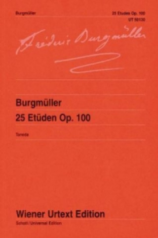 Knjiga 25 Etüden Friedrich Burgmüller