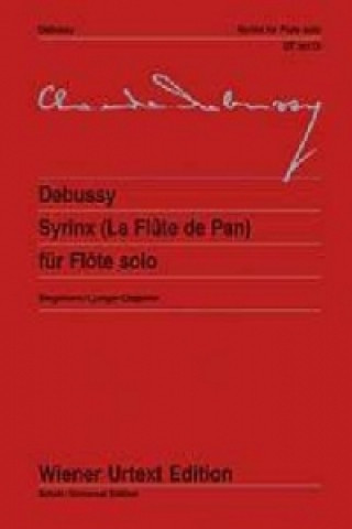 Könyv Syrinx 'La Flute de Pan', für Flöte Anders Ljungar-Chapelon