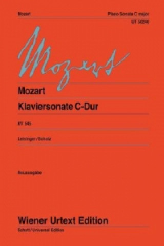 Carte Klaviersonate "Sonata facile"  C-Dur Wolfgang Amadeus Mozart