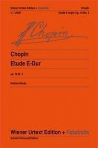 Carte Etude E-Dur Frédéric Chopin