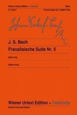 Kniha Französische Suite Nr. 5 G-Dur Johann Sebastian Bach