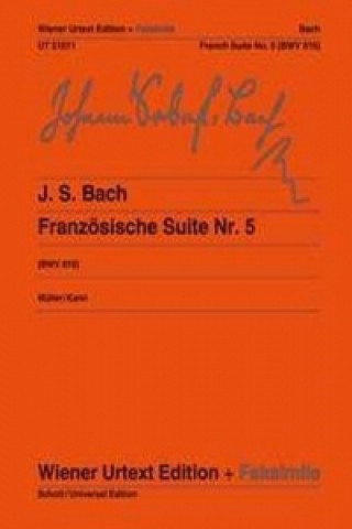 Könyv Französische Suite Nr. 5 G-Dur Johann Sebastian Bach