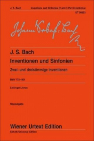Book Inventions And Sinfonias BWV 772-801 Johann Sebastian Bach