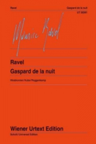 Kniha GASPARD DE LA NUIT 3 POEMES POUR PIANO D Maurice Ravel