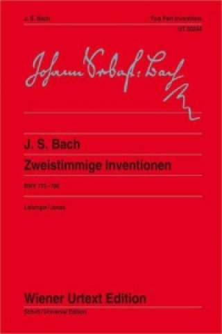 Kniha Zweistimmige Inventionen BWV 772-786, Klavier Johann Sebastian Bach