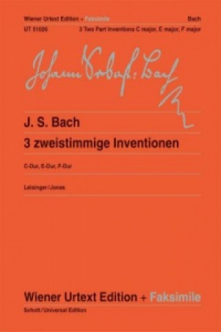 Articles imprimés Three Two Part Inventions JOHANN SEBASTI BACH