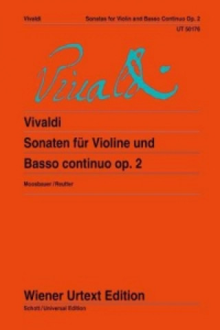 Książka Sonaten für Violine und Basso continuo Antonio Vivaldi