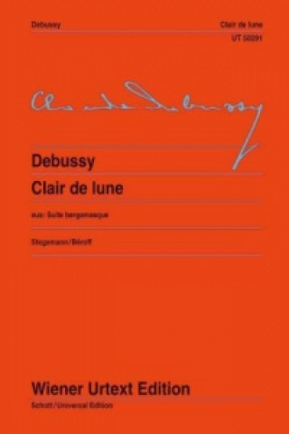 Tlačovina Clair de Lune Claude Debussy