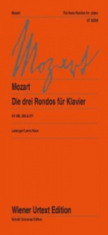 Materiale tipărite 3 Rondos KV485, 494, 511 für Klavier Wolfgang Amadeus Mozart