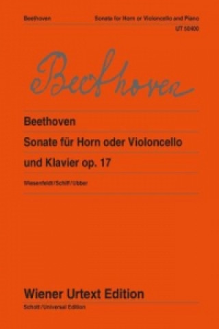 Carte SONATA OP 17 Ludwig van Beethoven