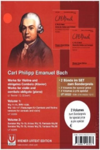 Tlačovina Sonaten für Violine und obligates Cembalo - Komplettangebot für Violine und obligates Cembalo Carl Philipp Emanuel Bach