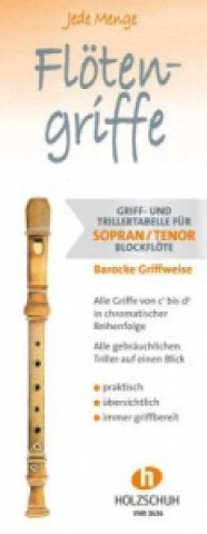 Tiskovina Jede Menge Flötengriffe - Sopran/Tenor (Barocke Griffweise) Barbara Ertl