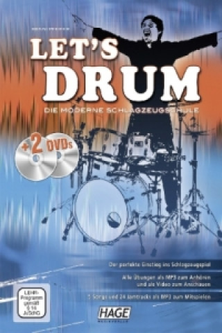 Книга Let's Drum + 2 DVDs Benni Pfeifer