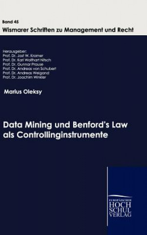 Knjiga Data Mining und Benford's Law als Controllinginstrumente Marius Oleksy