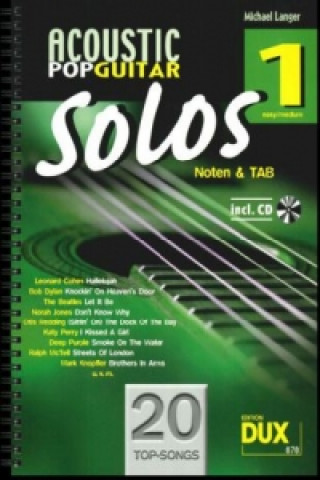 Tlačovina Acoustic Pop Guitar Solos 1. Bd.1 Michael Langer
