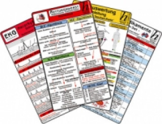 Carte Rettungsdienst Karten-Set - EKG, Herzrhythmusstörungen, Notfallmedikamente, Reanimation 