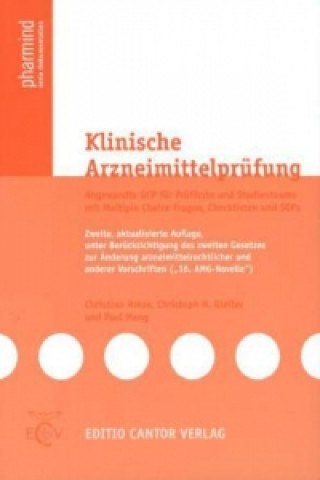 Kniha Klinische Arzneimittelprüfung Christian Hinze