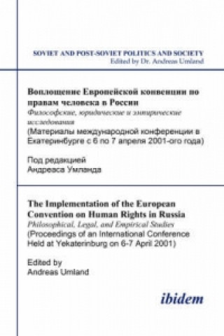 Carte The Implementation of the European Convention on Human Rights in Russia Andreas Umland
