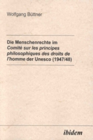 Könyv Die Menschenrechte im Comité sur les principes philosophiques desdroits de l'homme der Unesco (1947/48) Wolfgang Büttner