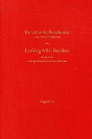 Βιβλίο Die Lehren der Rosenkreuzer Friedrich Chr. Ritter