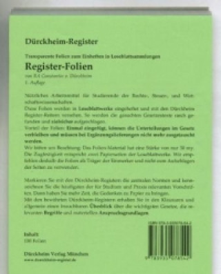 Gra/Zabawka Register-Folien Constantin von Dürckheim
