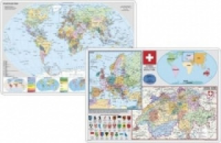 Joc / Jucărie Stiefel Schweiz und Europa in der Welt. Stiefel Staaten der Erde, DUO-Schreibunterlage 
