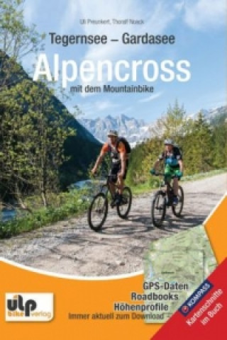 Carte Tegernsee - Gardasee - Alpencross mit dem Mountainbike Uli Preunkert