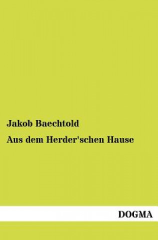 Carte Aus Dem Herder'schen Hause Jakob Baechtold