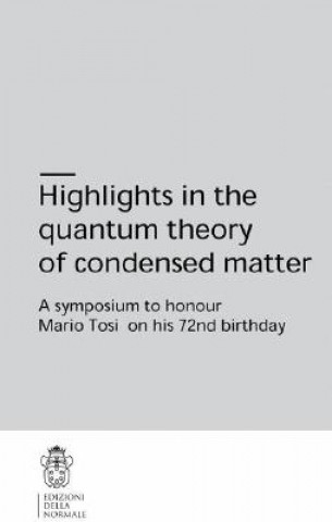 Buch Highlights in the quantum theory of condensed matter Fabio Beltram