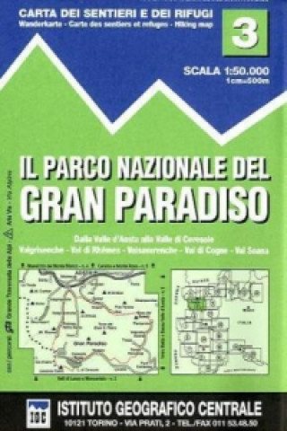 Nyomtatványok IGC Wanderkarte Il Parco Nazionale de Gran Paradiso 