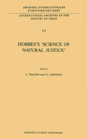 Livre Hobbes's 'Science of Natural Justice' Paul J. Johnson