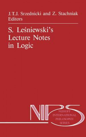 Carte S. Lesniewski's Lecture Notes in Logic Zbigniew Stachniak