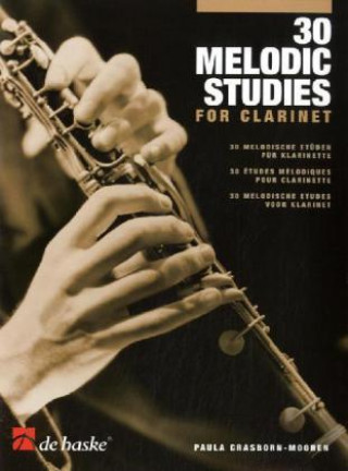 Könyv 30 Melodic Studies for Clarinet Paula Crasborn-Mooren