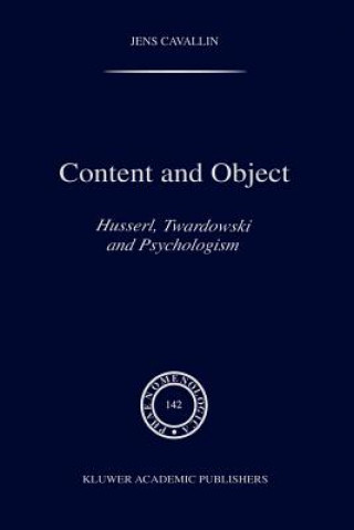 Kniha Content and Object J. Cavallin