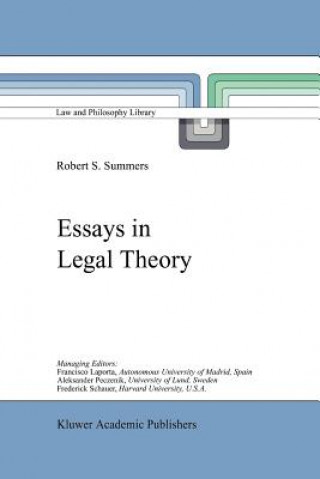 Kniha Essays in Legal Theory R. S. Summers