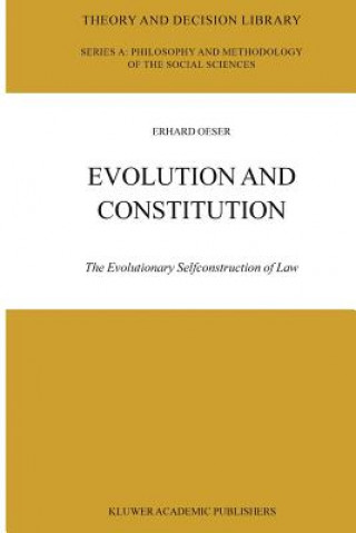 Kniha Evolution and Constitution Erhard Oeser