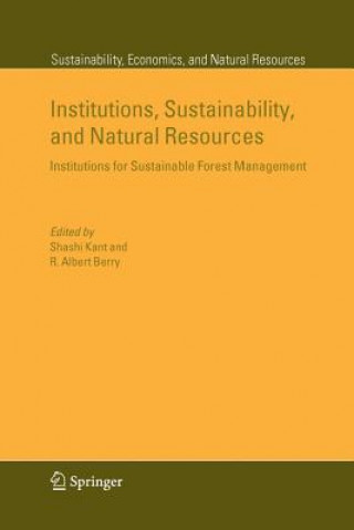 Kniha Institutions, Sustainability, and Natural Resources R. Albert Berry