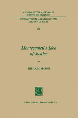 Kniha Montesquieu's Idea of Justice Sheila Mary Mason