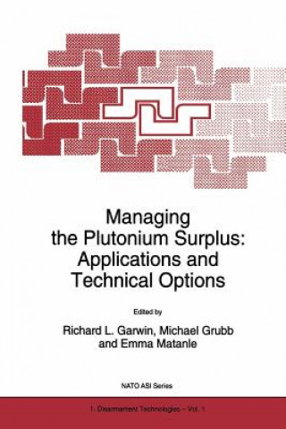 Könyv Managing the Plutonium Surplus: Applications and Technical Options Richard L. Garwin