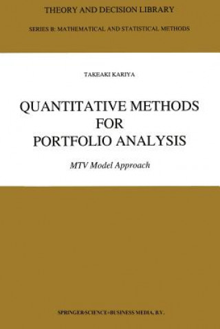 Kniha Quantitative Methods for Portfolio Analysis Takeaki Kariya