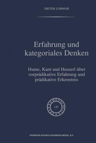 Könyv Erfahrung Und Kategoriales Denken Dieter Lohmar