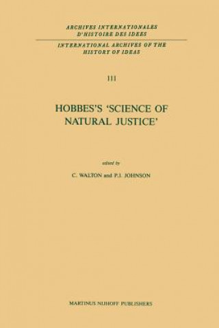 Kniha Hobbes's 'Science of Natural Justice' Paul J. Johnson