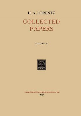 Knjiga Collected Papers H. A. Lorenz