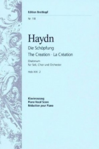 Materiale tipărite Die Schöpfung Hob.XXI:2, Klavierauszug Joseph Haydn