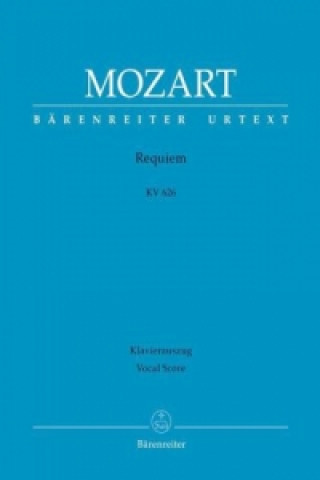 Tiskovina Requiem d-Moll KV 626, Klavierauszug Wolfgang Amadeus Mozart