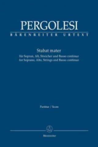Materiale tipărite Stabat mater, Partitur Giovanni Battista Pergolesi