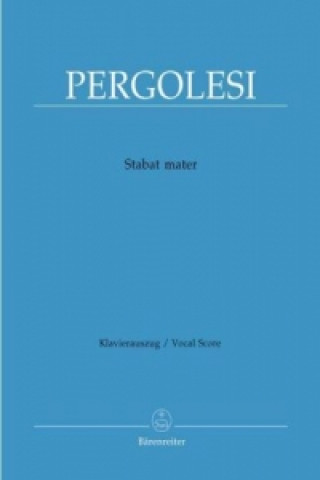 Prasa Stabat mater für Sopran, Alt, Streicher und Basso continuo, Klavierauszug Giovanni Battista Pergolesi